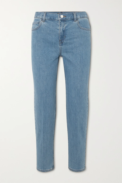 유럽직배송 띠어리 청바지 THEORY Treeca cropped slim-leg jeans 33258524072881232
