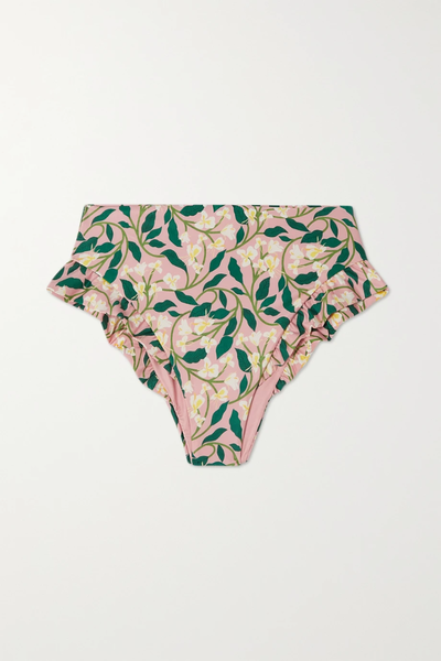 유럽직배송 아구아 바이 아구아 벤디타 비키니 AGUA BY AGUA BENDITA Jengibre ruffled floral-print recycled bikini bottoms 36856120584973438
