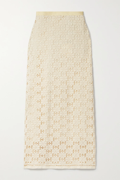 유럽직배송 질샌더 스커트 JIL SANDER Crocheted cotton-blend maxi skirt 24772899113281561