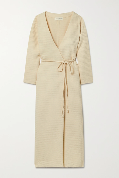 유럽직배송 마라호프만 원피스 MARA HOFFMAN Tiffany textured organic cotton-blend wrap dress 32027475399326766