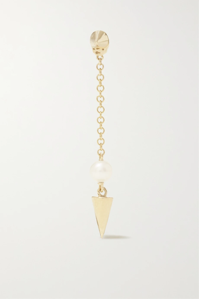 유럽직배송 마리아타쉬 싱글 귀걸이 MARIA TASH 20mm Pendulum Spike 14-karat gold pearl single earring 32027475399557718