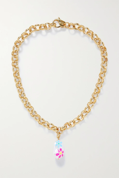 유럽직배송 MARTHA CALVO In Full Bloom gold-plated pearl necklace 45666037504153732
