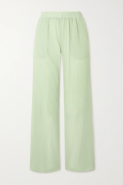 유럽직배송 LE 17 SEPTEMBRE 팬츠 Crinkled cotton-blend wide-leg pants 33258524072717275