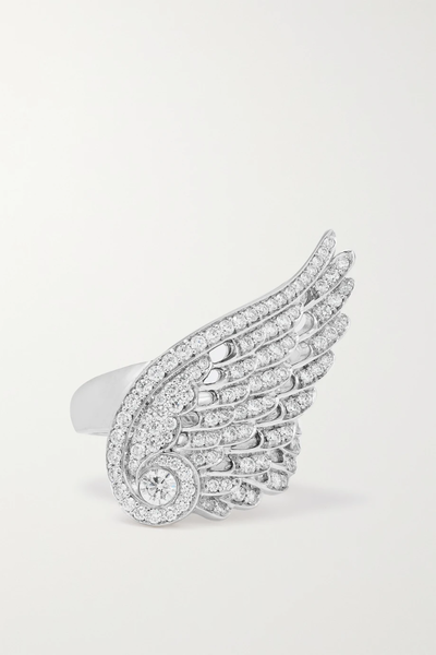유럽직배송 GARRARD Wings Embrace 18-karat white gold diamond ring 34344356237269957