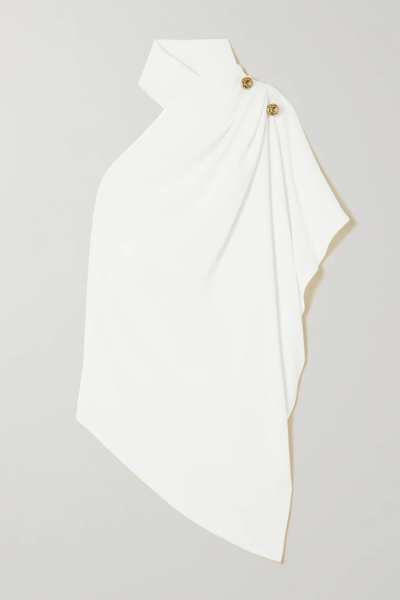 유럽직배송 엘리사브 ELIE SAAB One-sleeve draped crepe top 38063312419922516