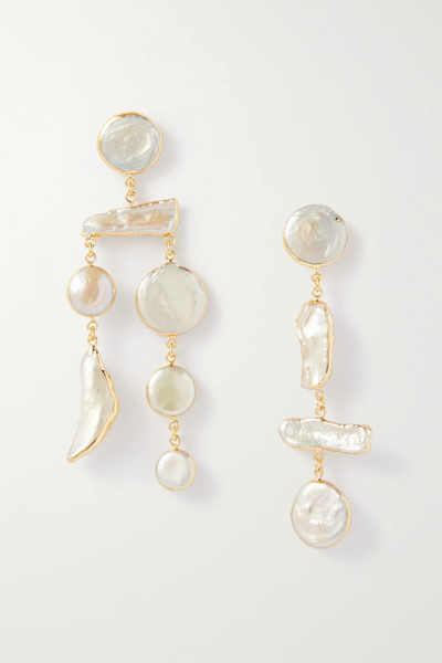 유럽직배송 컬트가이아 귀걸이 CULT GAIA Suri gold-tone pearl earrings 30629810020364229