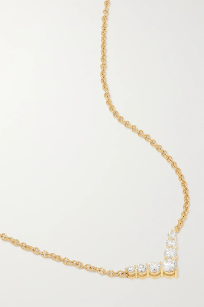 유럽직배송 멜리사케이 목걸이 MELISSA KAYE Aria V mini 18-karat gold diamond necklace 45666037505282671