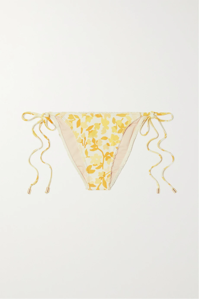 유럽직배송 PEONY + NET SUSTAIN floral-print stretch-ECONYL bikini briefs 34344356237478502