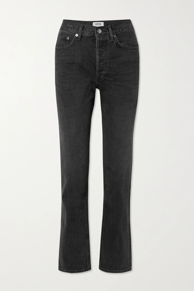 유럽직배송 에이골디 청바지 AGOLDE Lana distressed high-rise straight-leg organic jeans 43769801096195747