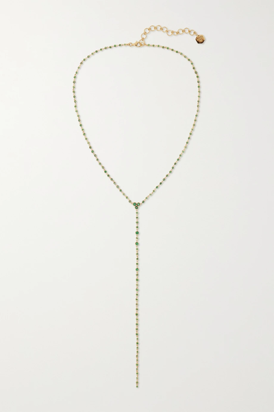 유럽직배송 SHAY 18-karat gold emerald necklace 25185454457191285