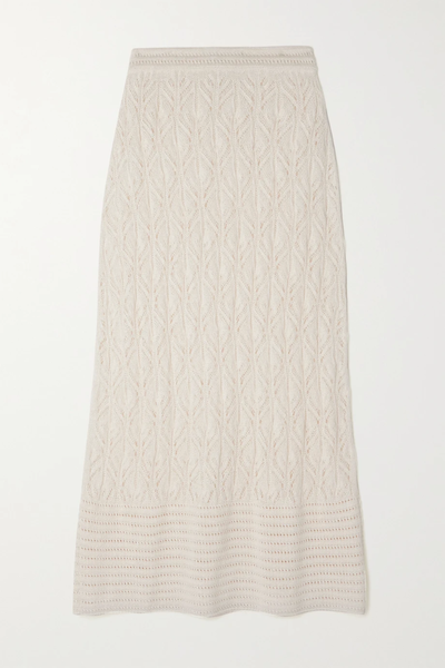 유럽직배송 르카샤 스커트 LE KASHA Amont crochet-knit organic linen maxi skirt 38063312420432586