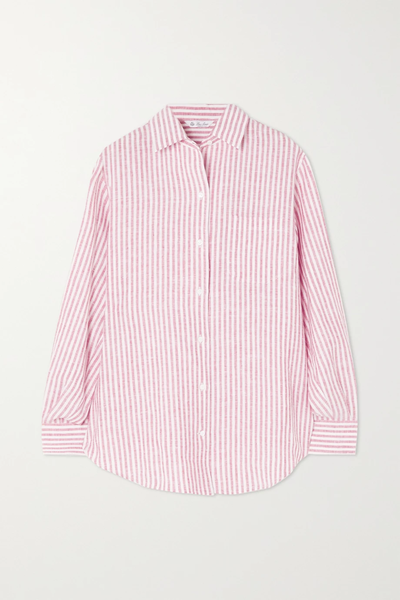 유럽직배송 로로피아나 셔츠 LORO PIANA Miami striped linen shirt 25185454456005572