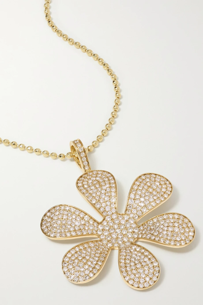 유럽직배송 시드니에반 목걸이 SYDNEY EVAN Extra Large Daisy 14-karat gold diamond necklace 38063312418972211
