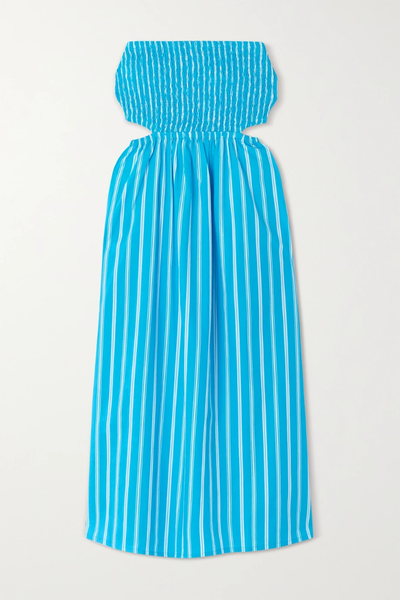 유럽직배송 페이스풀더브랜드 원피스 FAITHFULL THE BRAND Deva strapless cutout striped cotton-poplin midi dress 38063312420582236