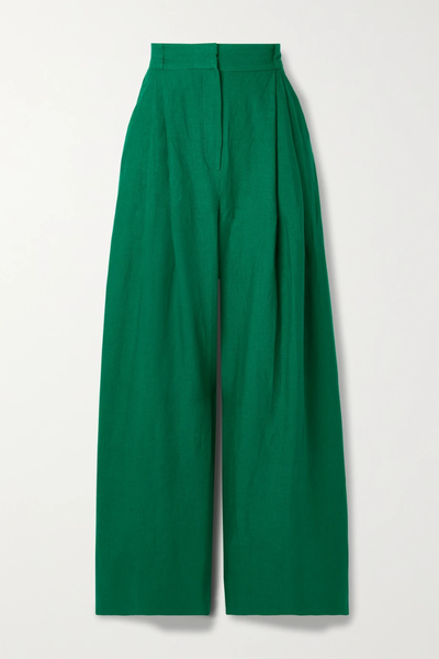 유럽직배송 쓰리 그레이스 런던 팬츠 THREE GRACES LONDON Molly pleated linen wide-leg pants 36856120584982167