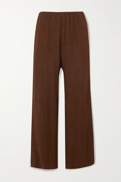 유럽직배송 페이스풀더브랜드 팬츠 FAITHFULL THE BRAND Rupina crinkled linen-blend wide-leg pants 38063312420568735