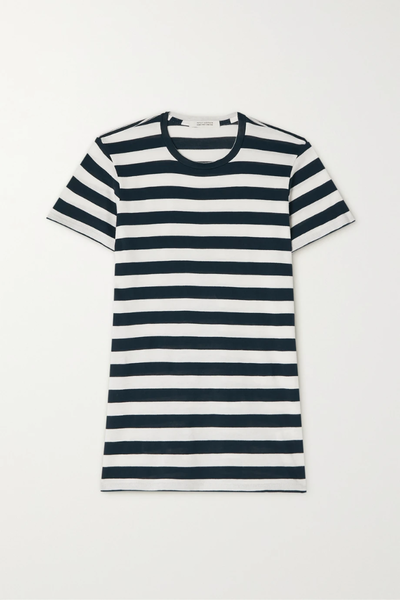 유럽직배송 닐리로탄 티셔츠 NILI LOTAN Lana striped cotton-jersey T-shirt 43769801095478346