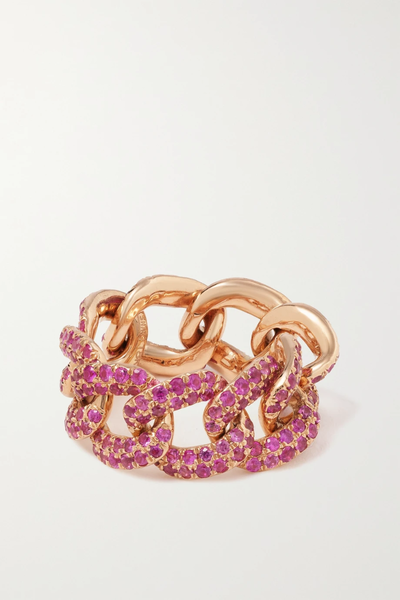 유럽직배송 SHAY 18-karat rose gold sapphire ring 27086482324448130