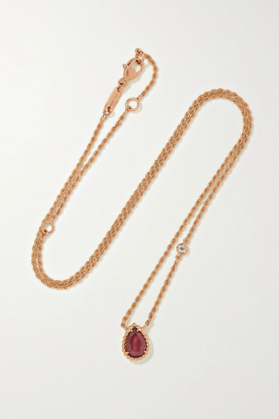 유럽직배송 부쉐론 목걸이 BOUCHERON Serpent Bohème 18-karat white gold, aquaprase and diamond necklace 11452292645161178