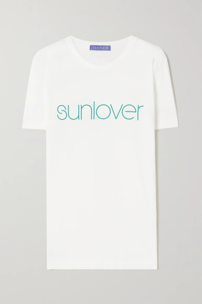 유럽직배송 PARADISED + NET SUSTAIN Sunlover printed cotton-jersey t-shirt 45666037505038807