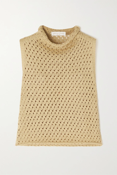 유럽직배송 SAVANNAH MORROW Ray crochet-knit cotton top 38063312418943988