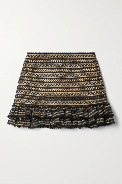 유럽직배송 팻보 미니스커트 PATBO Ruffled crocheted mini skirt 36594538430068060