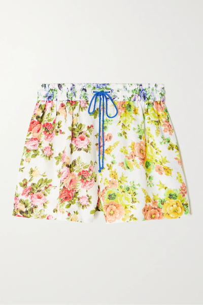 유럽직배송 짐머만 ZIMMERMANN + NET SUSTAIN floral-print linen shorts 1647597285897043