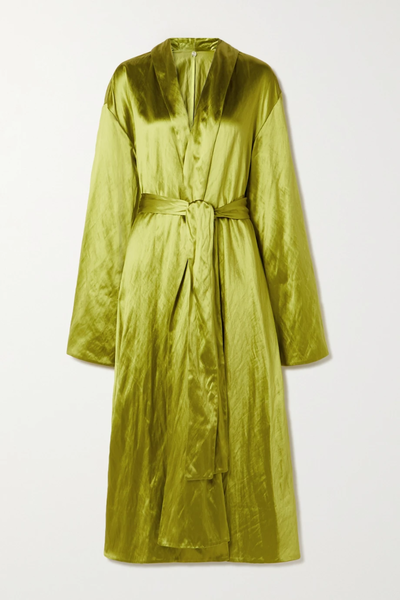 유럽직배송 더로우 코트 THE ROW Emeline metallic crinkled cotton and silk-blend satin coat 38063312420955810