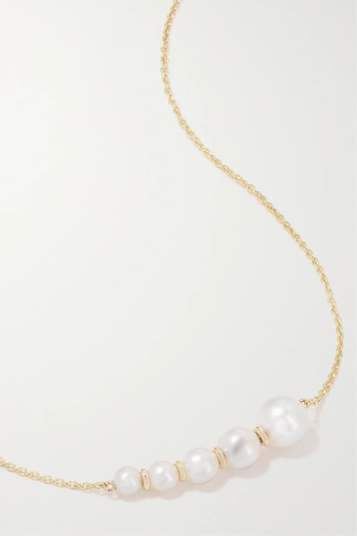 유럽직배송 소피빌리브라헤 목걸이 SOPHIE BILLE BRAHE Lune Perle 14-karat gold pearl necklace 1647597277650612