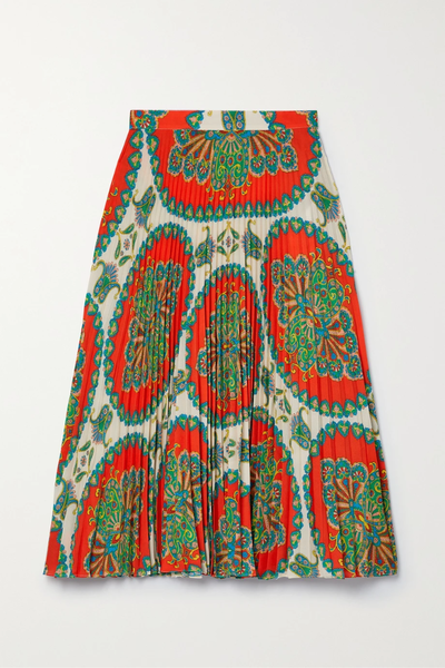 유럽직배송 에트로 스커트 ETRO New Orleans pleated printed crepe skirt 38063312420412419