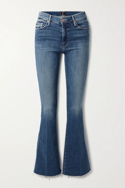 유럽직배송 마더 MOTHER The Weekender frayed high-rise flared jeans 11452292646163001