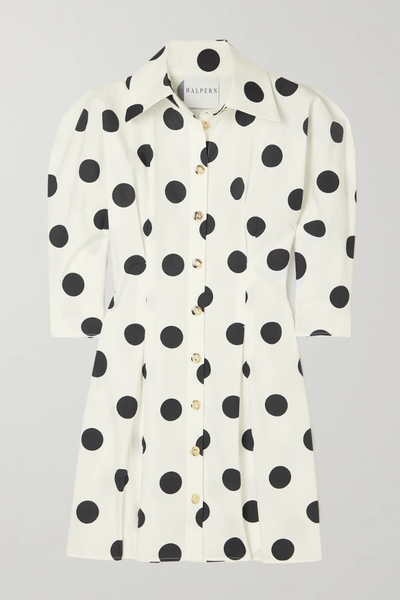 유럽직배송 할펀 원피스 HALPERN Shape Shifter polka-dot cotton-poplin mini shirt dress 43769801097563083
