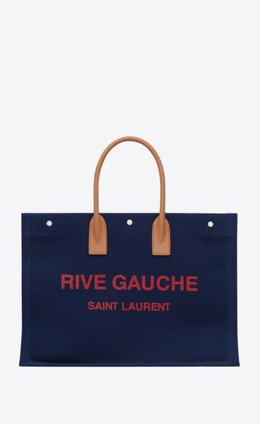 유럽직배송 입생로랑 리브 고쉬 토트백 SAINT LAURENT rive gauche large tote bag in canvas 509415FAAOT4288