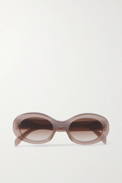 유럽직배송 셀린느 선글라스 CELINE EYEWEAR Oval-frame acetate sunglasses 38063312418016240