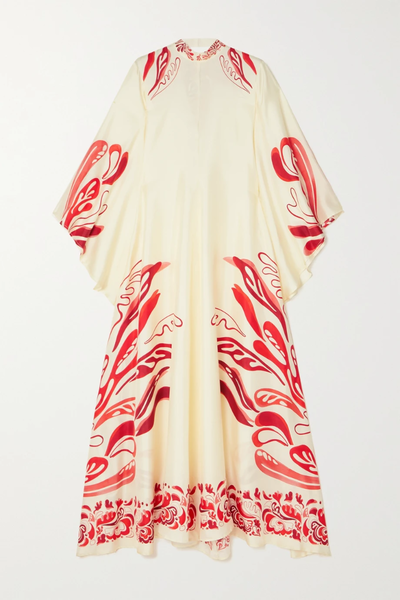 유럽직배송 라더블제이 원피스 LA DOUBLEJ Magnifico printed silk-twill maxi dress 38063312420399761