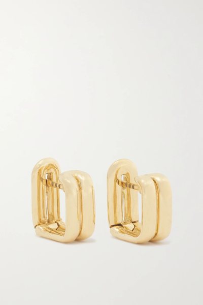 유럽직배송 페르난도조지 귀걸이 FERNANDO JORGE Doubled Small 18-karat gold hoop earrings 43769801098092403