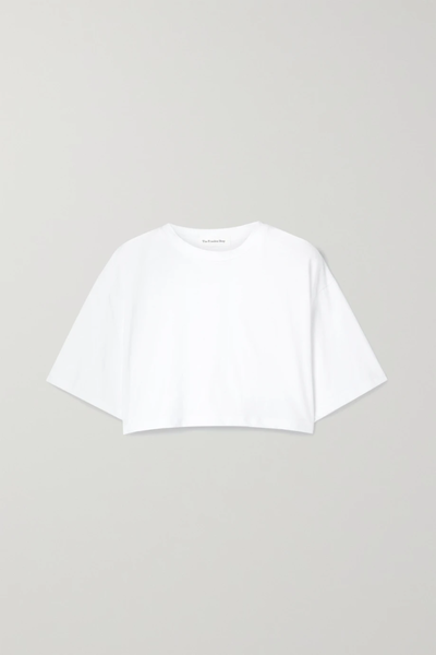 유럽직배송 프랭키샵 티셔츠 FRANKIE SHOP Karina cropped striped cotton-jersey T-shirt 1647597283494295
