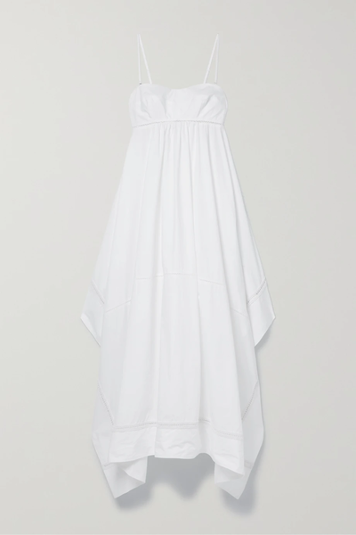 유럽직배송 에이엘씨 원피스 A.L.C. Blanca asymmetric crochet-trimmed cotton maxi dress 38063312418264257