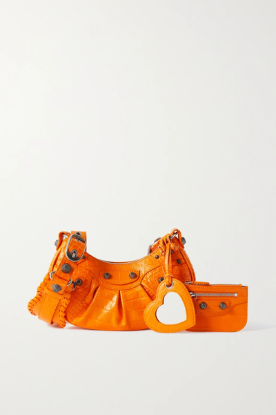 유럽직배송 발렌시아가 숄더백 BALENCIAGA Le Cagole XS studded croc-effect leather shoulder bag 1647597282982077