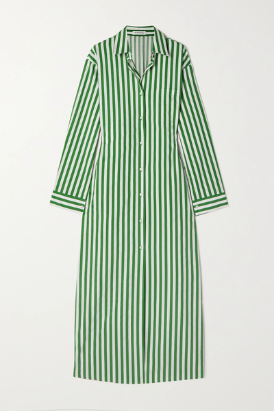 유럽직배송 프랭키샵 셔츠원피스 FRANKIE SHOP Cala striped cotton-poplin midi shirt dress 1647597283494299