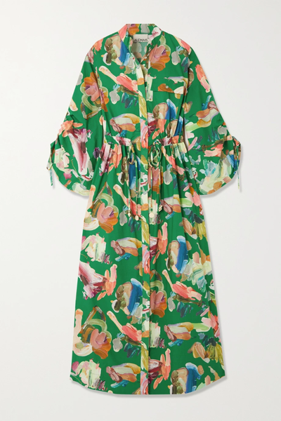 유럽직배송 ALÉMAIS Arlo floral-print organic cotton-poplin shirt dress 45666037504311785
