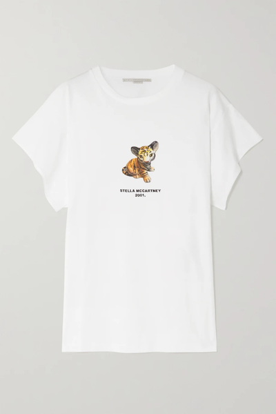 유럽직배송 스텔라맥카트니 티셔츠 STELLA MCCARTNEY Ceramic Tiger embroidered printed organic cotton-jersey T-shirt 43769801095544592