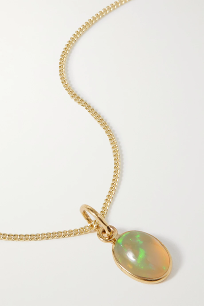 유럽직배송 로렌스튜어트 목걸이 LOREN STEWART 14-karat recycled gold opal necklace 38063312419993925