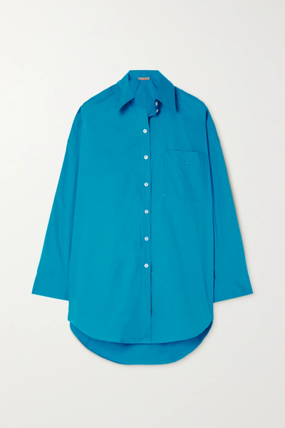 유럽직배송 아크네스튜디오 셔츠 ACNE STUDIOS Cotton-blend poplin shirt 1647597285299385