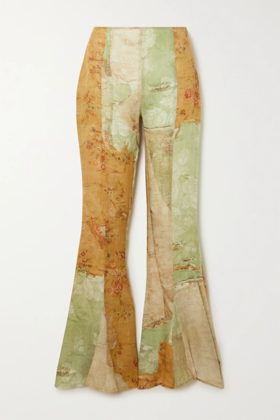 유럽직배송 아크네스튜디오 팬츠 ACNE STUDIOS Printed linen flared pants 1647597285300538