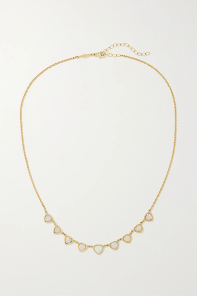 유럽직배송 잭키에이슈 목걸이 JACQUIE AICHE 14-karat gold opal necklace 38063312419089228