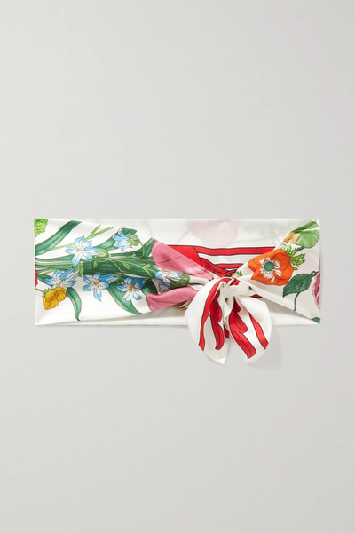 유럽직배송 구찌 스카프 GUCCI + Bananya printed silk-twill scarf 1647597276570329