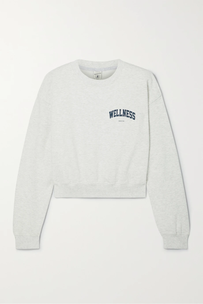 유럽직배송 스포티앤리치 스웻셔츠 SPORTY &amp; RICH Wellness printed cotton-jersey sweatshirt 29419655931572241