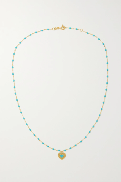 유럽직배송 지지끌로죠 목걸이 GIGI CLOZEAU Lace Heart 18-karat gold and resin necklace 1647597278246749