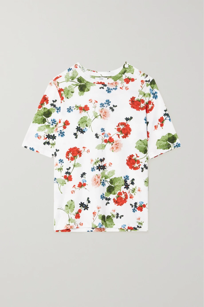 유럽직배송 에르뎀 ERDEM Sofia flora-print cotton-jersey top 42247633207844926